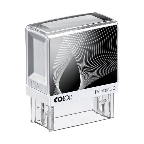 COLOP Printer 20 Praxisstempel weiß-schwarz (4-zeilig)