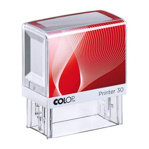 COLOP Printer 30 Praxisstempel weiß-rot (5-zeilig)