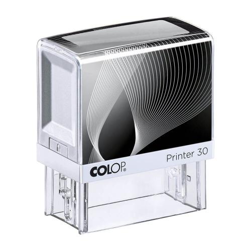 COLOP Printer 30 Praxisstempel weiß-schwarz (5-zeilig)