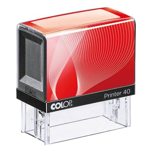 COLOP Printer 40 Praxisstempel schwarz-rot (6-zeilig)