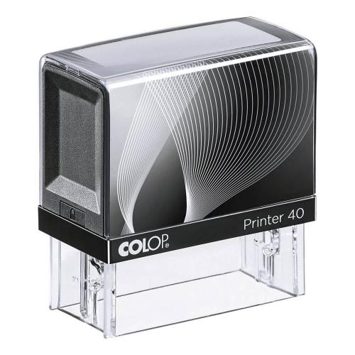 COLOP Printer 40 Praxisstempel schwarz-schwarz (6-zeilig)