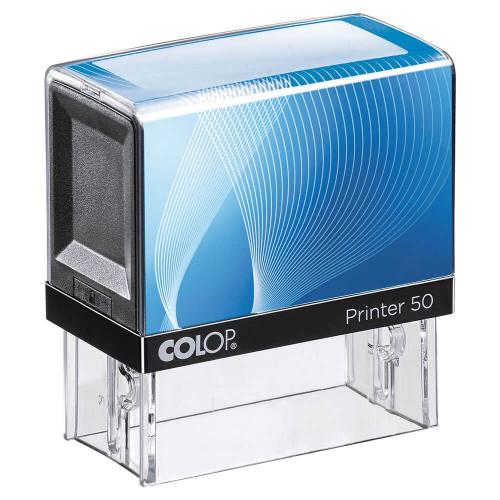 COLOP Printer 50 Praxisstempel schwarz-blau (7-zeilig)
