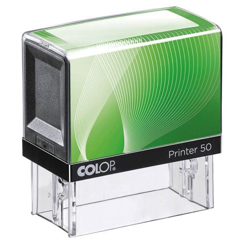 COLOP Printer 50 Praxisstempel schwarz-grün (7-zeilig)