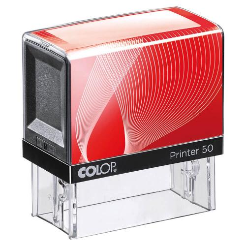 COLOP Printer 50 Praxisstempel schwarz-rot (7-zeilig)