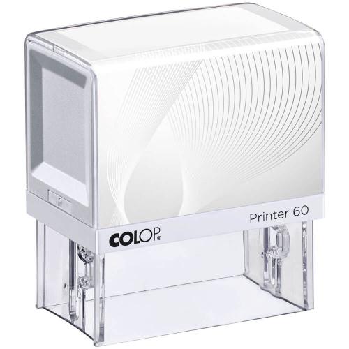 COLOP Printer 60 Praxisstempel weiß-weiß (8-zeilig)