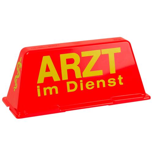 Dachschild Arzt im Dienst rot / gelb (unbeleuchtet)