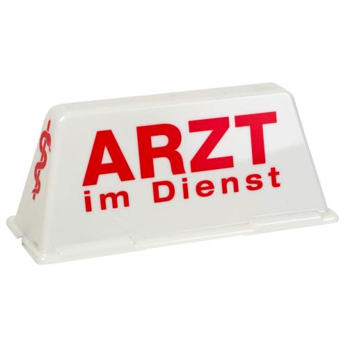 Dachschild Feuerwehr im Einsatz (rot / gelb) beleuchtet