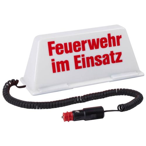 Dachschild "Feuerwehr im Einsatz"