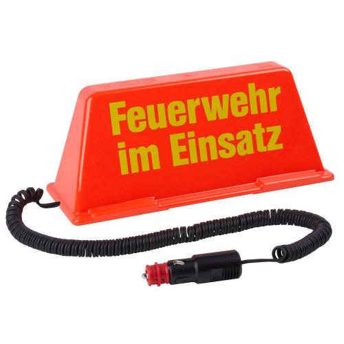 Dachschild "Feuerwehr im Einsatz"