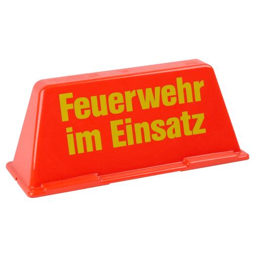 Dachschild "Feuerwehr im Einsatz"