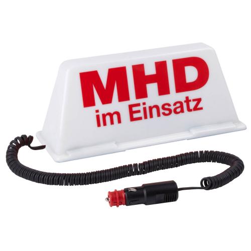 Dachschild "MHD im Einsatz"