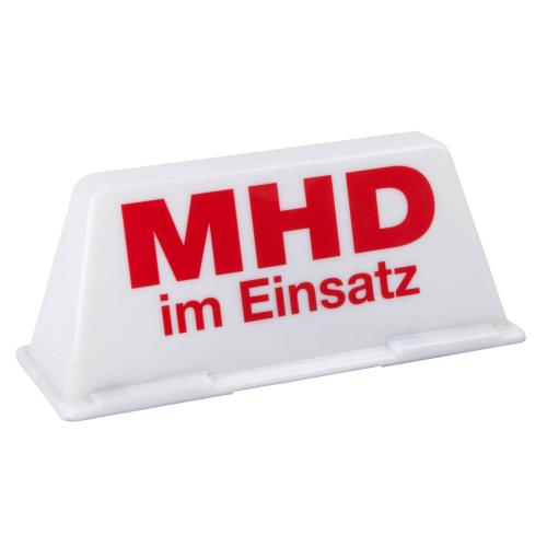 Dachschild "MHD im Einsatz"