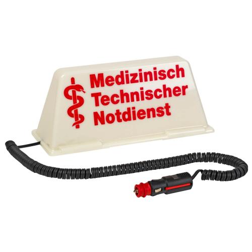 Dachschild "Medizinisch Technischer Notdienst"