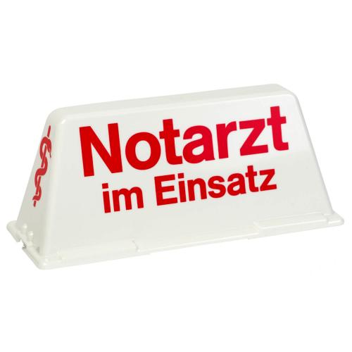 Dachschild "Notarzt im Einsatz"