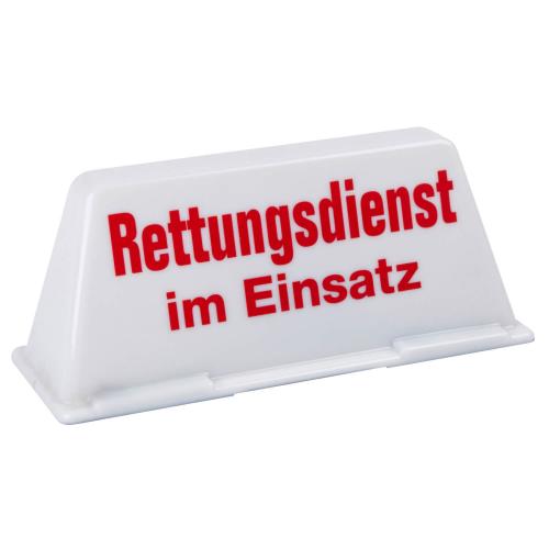 Dachschild Feuerwehr im Einsatz (rot / gelb) unbeleuchtet