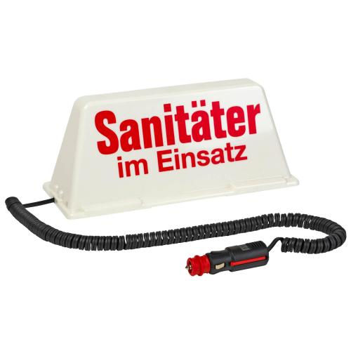 Dachschild "Sanitäter im Einsatz"