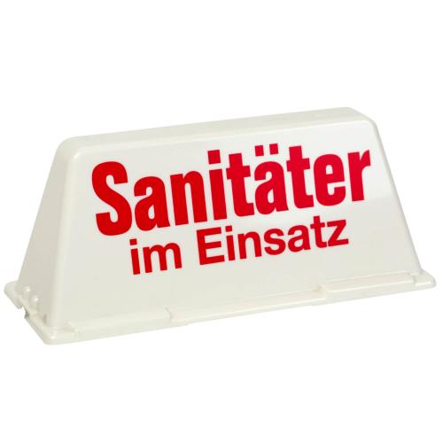 Dachschild "Sanitäter im Einsatz"