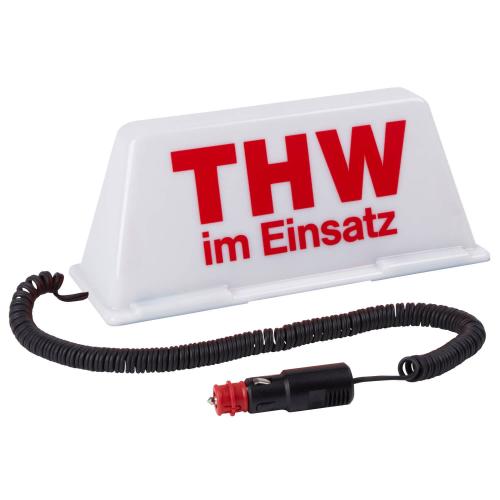 Dachschild "THW im Einsatz"