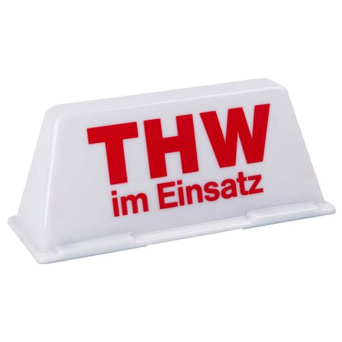 Dachschild "THW im Einsatz"