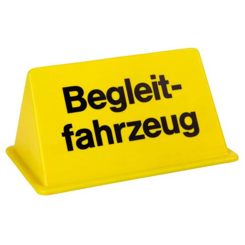 Dachschild "Begleitfahrzeug"