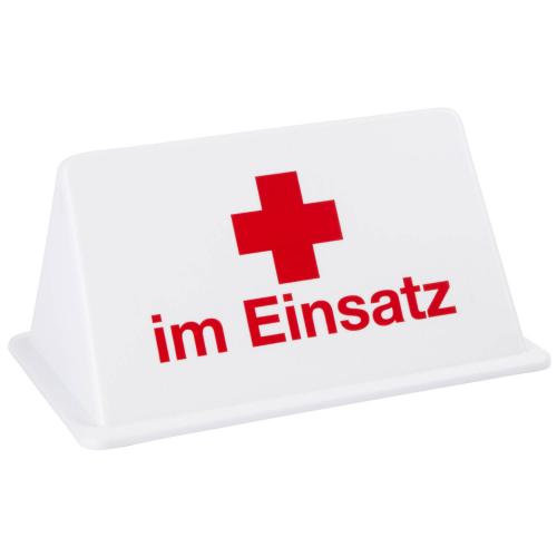 Dachschild "Rotes Kreuz im Einsatz"