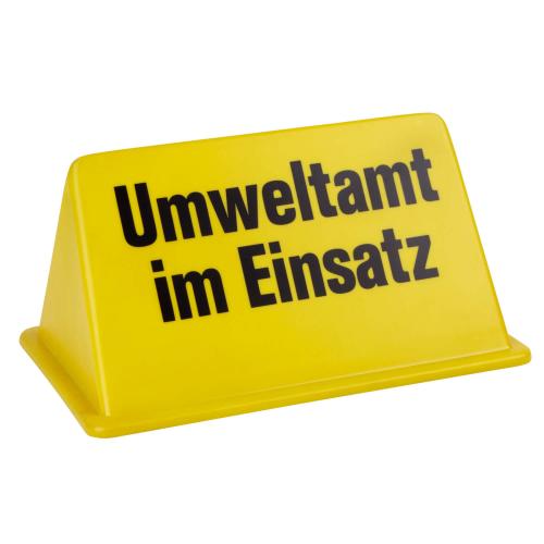 Dachschild "Umweltamt im Einsatz"