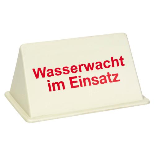 Dachschild "Wasserwacht im Einsatz"