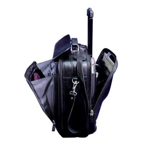 DÜRASOL | Arztkoffer MOBILO mit Trolley Leder schwarz (9350)