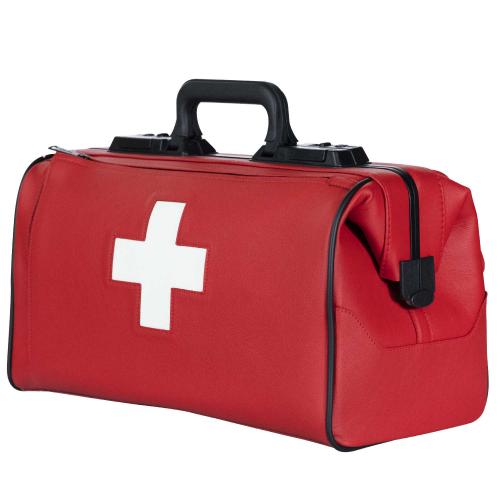 DÜRASOL Arzttasche RUSTICANA Cross Großformat 2 Vortaschen (rot)