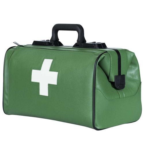 DÜRASOL Arzttasche RUSTICANA Cross Großformat 2 Vortaschen (grün)