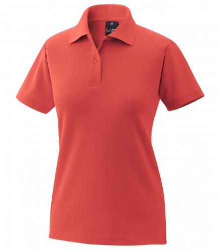 EXNER Damen-Polo-Shirt 65% Baumwolle rot