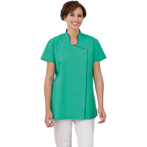 EXNER | Damen Tunika Jacke Paspel (light blue)