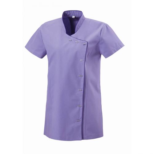 EXNER Damen Tunika Jacke mit Paspel (purple)