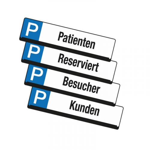 Parkplatz-Reservierungsschild "WUNSCHTEXT"