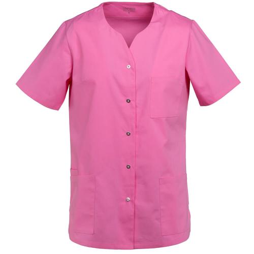 EXNER | Damen Kasack Halbarm 50% Baumwolle hotpink (2407543)