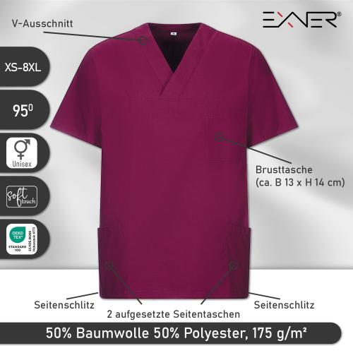 EXNER | Schlupfkasack unisex bordeaux (2737550)