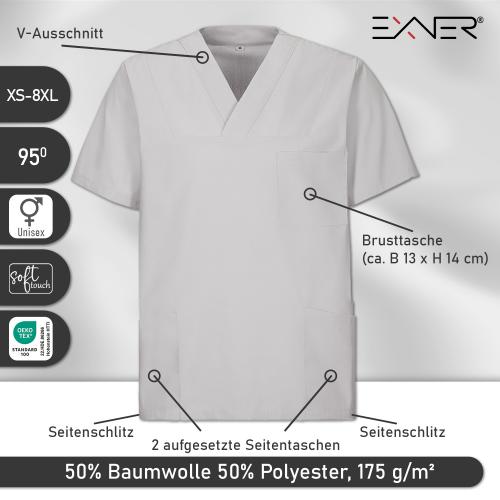Preview: EXNER | Schlupfkasack unisex silbergrau (2737517)