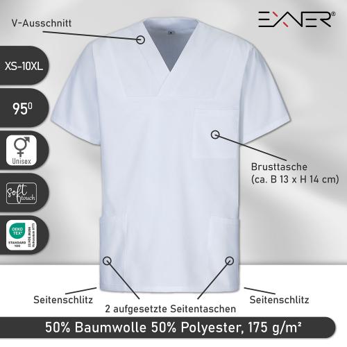 Preview: EXNER | Schlupfkasack unisex weiß (2737510)