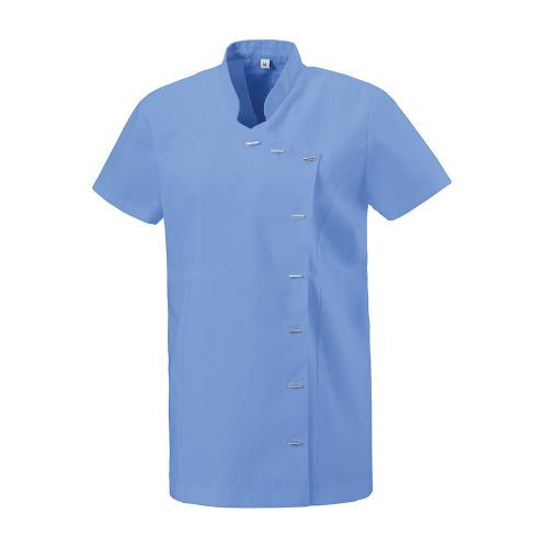 EXNER Damen Tunika Jacke Asia Style lightblue 50% Baumwolle XS bis 5XL