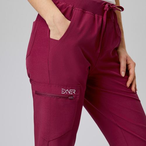 EXNER | Damen Sportsline Schlupfhose slim fit (bordeaux) Nr. 703