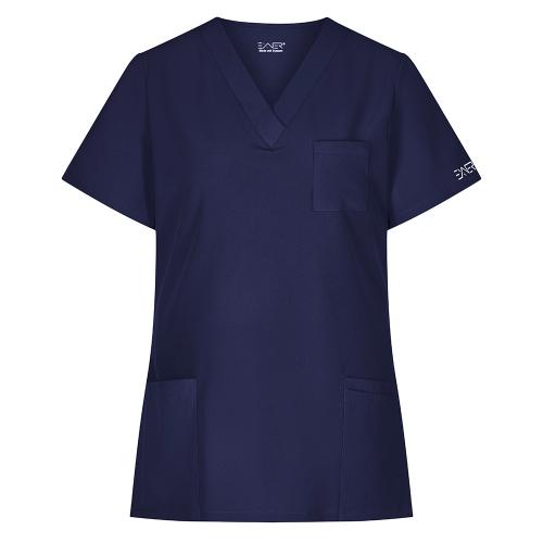 EXNER | Damen Schlupfkasack Sportsline regular fit navy blau (7047431)