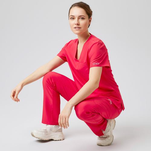 EXNER | Damen Schlupfkasack Sportsline regular fit rot (7047440)