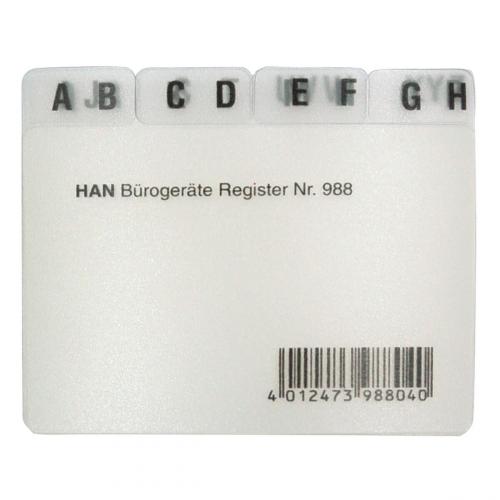 HAN Register A-Z DIN A8 quer klarsichtig