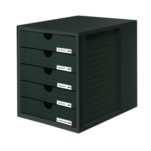 HAN Schubladenbox Systembox (schwarz / schwarz)