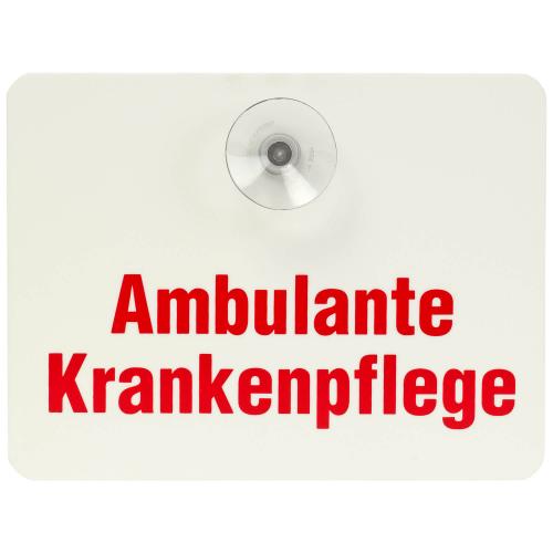 Innenschild "Ambulante Krankenpflege"
