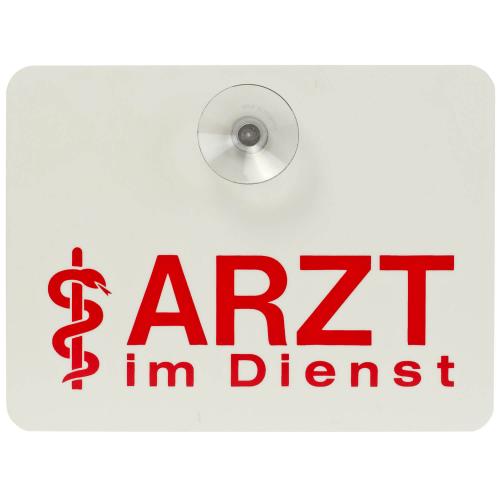 Innenschild "Arzt im Dienst"