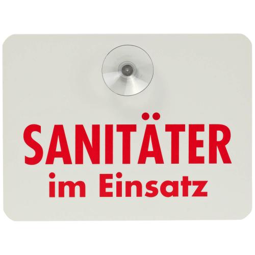 Innenschild "Sanitäter im Einsatz"