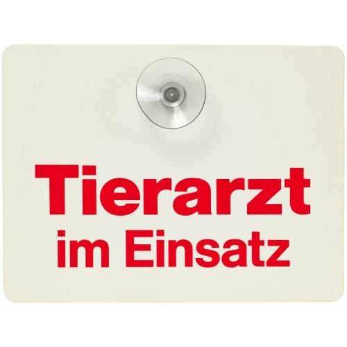 Innenschild "Tierarzt im Einsatz"