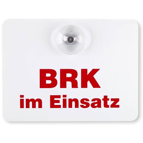 Innenschild "BRK im Einsatz"