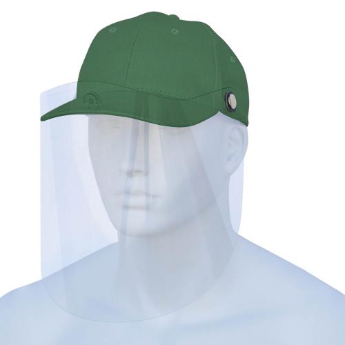Basecap mit Gesichtsvisier (grün)